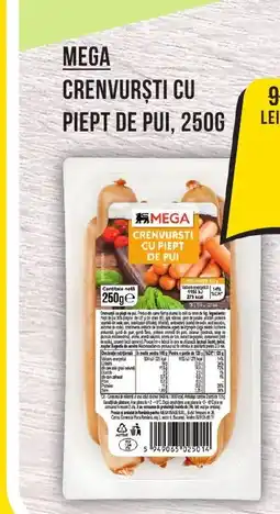 Mega Image Mega crenvurști cu piept de pui Ofertă