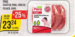 Mega Image Peris ceafă de porc, fără os, feliată Ofertă
