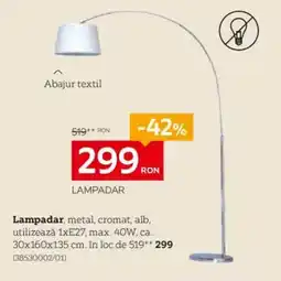 XXXLutz Lampadar Ofertă