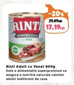 Animax RINTI Adult cu Vanat Ofertă