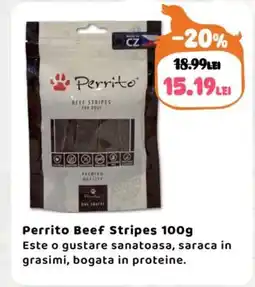 Animax Perrito Beef Stripes Ofertă