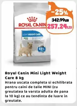 Animax ROYAL CANIN Mini Light Weight Care Ofertă