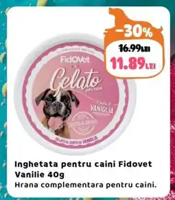 Animax Inghetata pentru caini Fidovet Vanilie Ofertă