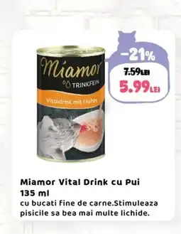 Animax Miamor Vital Drink cu Pui Ofertă