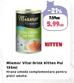 Animax Miamor Vital Drink Kitten Pui Ofertă