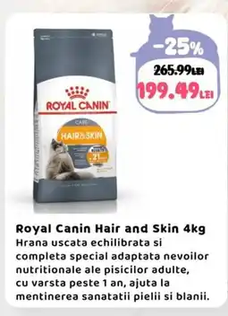 Animax ROYAL CANIN Hair and Skin Ofertă