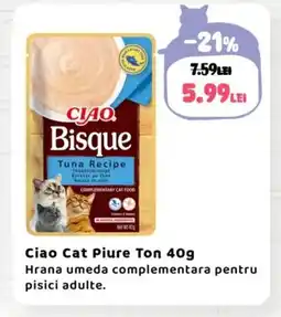 Animax Ciao Cat Piure Ton Ofertă
