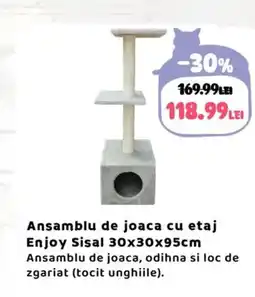 Animax Ansamblu de joaca cu etaj Enjoy Sisal Ofertă