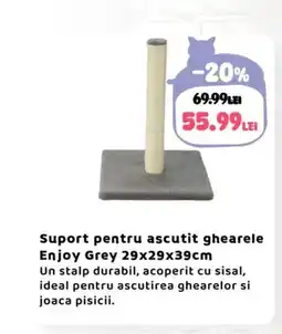 Animax Suport pentru ascutit ghearele Enjoy Grey Ofertă