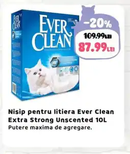 Animax Nisip pentru litiera Ever Clean Extra Strong Unscented Ofertă