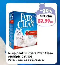 Animax Nisip pentru litiera Ever Clean Multiple Cat Ofertă