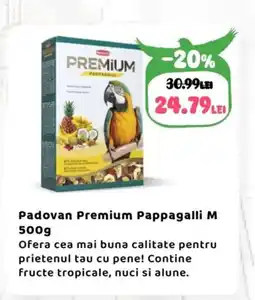 Animax Padovan Premium Pappagalli M Ofertă