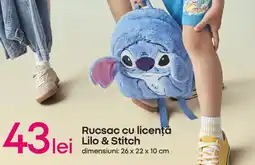 Pepco Rucsac cu licenţă Lilo & Stitch Ofertă