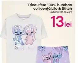 Pepco Tricou fete 100% bumbac cu licenţă Lilo & Stitch Ofertă