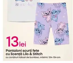 Pepco Pantaloni scurţi fete cu licenţă Lilo & Stitch Ofertă