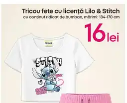 Pepco Tricou fete cu licenţă Lilo & Stitch Ofertă