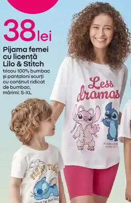 Pepco Pijama femei cu licenţă Lilo & Stitch Ofertă