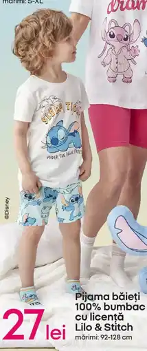 Pepco Pijama băieţi 100% bumbac cu licenţă Lilo & Stitch Ofertă