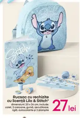 Pepco Rucsac cu rechizite cu licenţă Lilo & Stitch Ofertă