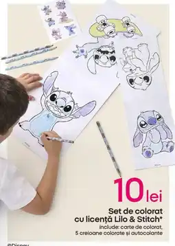 Pepco Set de colorat cu licenţă Lilo & Stitch Ofertă