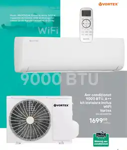 Brico Depôt Aer condiționat 9000 BTU , A++ kit instalare inclus WiFi Vortex Ofertă