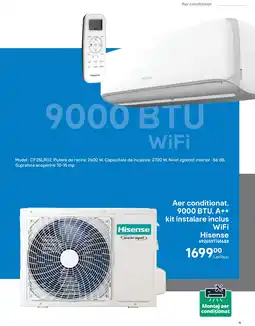 Brico Depôt Aer conditionat, 9000 BTU, A++ kit instalare inclus WiFi Hisense Ofertă
