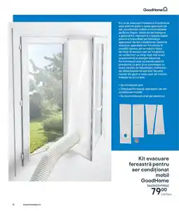 Brico Depôt Kit evacuare fereastră pentru aer condiționat mobil GoodHome Ofertă