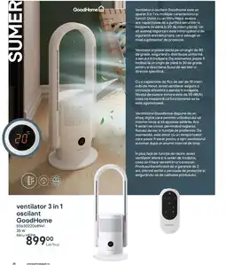 Brico Depôt Ventilator 3 in 1 oscilant GoodHome Ofertă