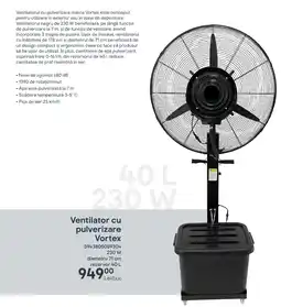 Brico Depôt Ventilator cu pulverizare Vortex Ofertă