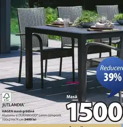 JYSK HAGEN masă grădină Ofertă
