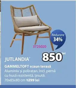 JYSK GAMMELTOFT scaun terasǎ Ofertă