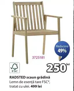 JYSK RADSTED scaun grădină Ofertă