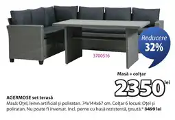 JYSK AGERMOSE set terasă Ofertă