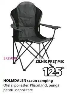 JYSK HOLMDALEN scaun camping Ofertă