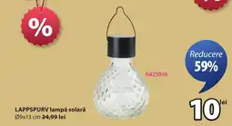 JYSK LAPPSPURV lampǎ solarǎ Ofertă