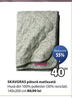 JYSK SKAVGRAS pătură matlasată Ofertă