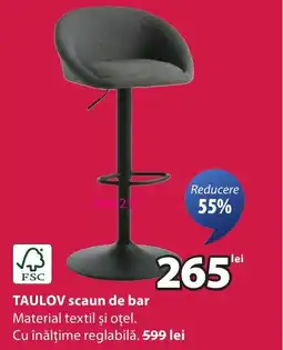 JYSK TAULOV scaun de bar Ofertă