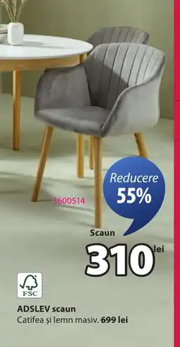 JYSK ADSLEV scaun Ofertă