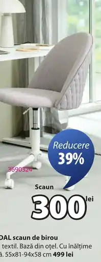 JYSK KOKKEDAL scaun de birou Ofertă