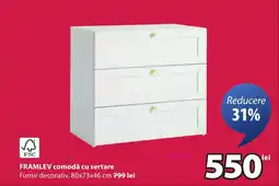 JYSK FRAMLEV comodă cu sertare Ofertă