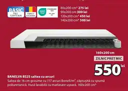 JYSK BANELVA BS25 saltea cu arcuri Ofertă