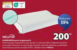 JYSK WELLPUR HAMMAREN pernǎ ergonomică Ofertă