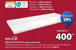 JYSK WELLPUR FRYA GT30 saltea superioară Ofertă