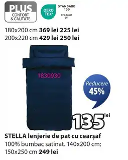 JYSK STELLA lenjerie de pat cu cearşaf Ofertă