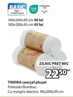 JYSK TINDRA cearsaf pluşat Ofertă