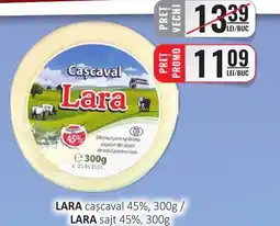 CBA LARA caşcaval 45% Ofertă