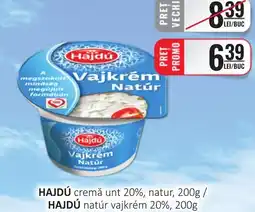 CBA HAJDÚ cremă unt 20%, natur Ofertă