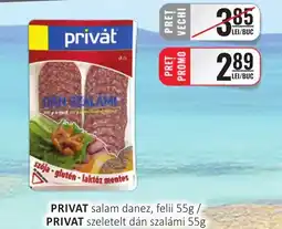 CBA PRIVAT salam danez, felii Ofertă