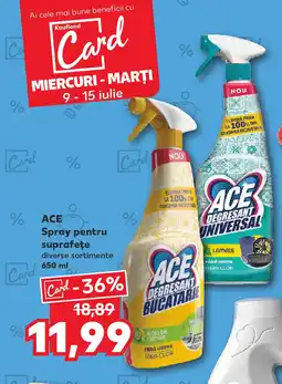 Kaufland ACE Spray pentru suprafeţe Ofertă