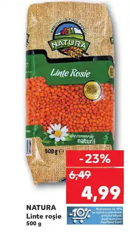 Kaufland NATURA Linte roşie Ofertă